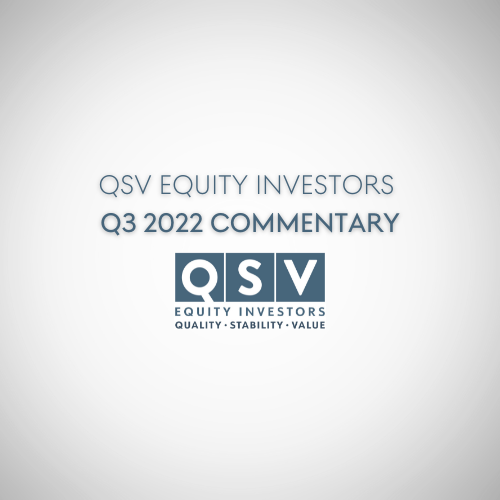 QSV Equity Investors Q3 2022 Commentary