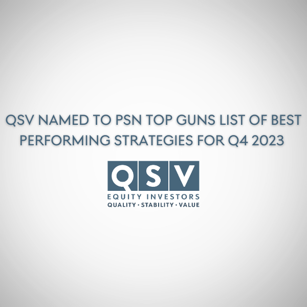 QSV Named to PSN Top Guns List of Best Performing Strategies for Q4 2023